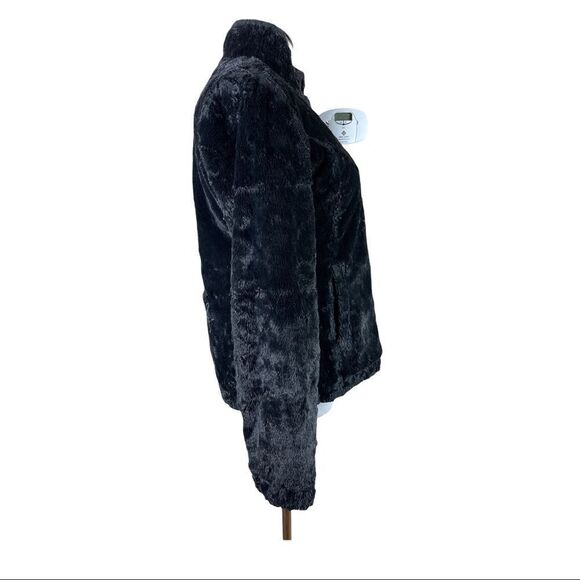 The North Face Black Puffer Jacket Women’s S Reversible Paint Splatter Workwear - Picture 4 of 10